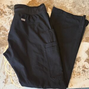 Figs Black Kade Boot Cut Scrub Pants